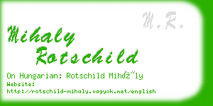 mihaly rotschild business card